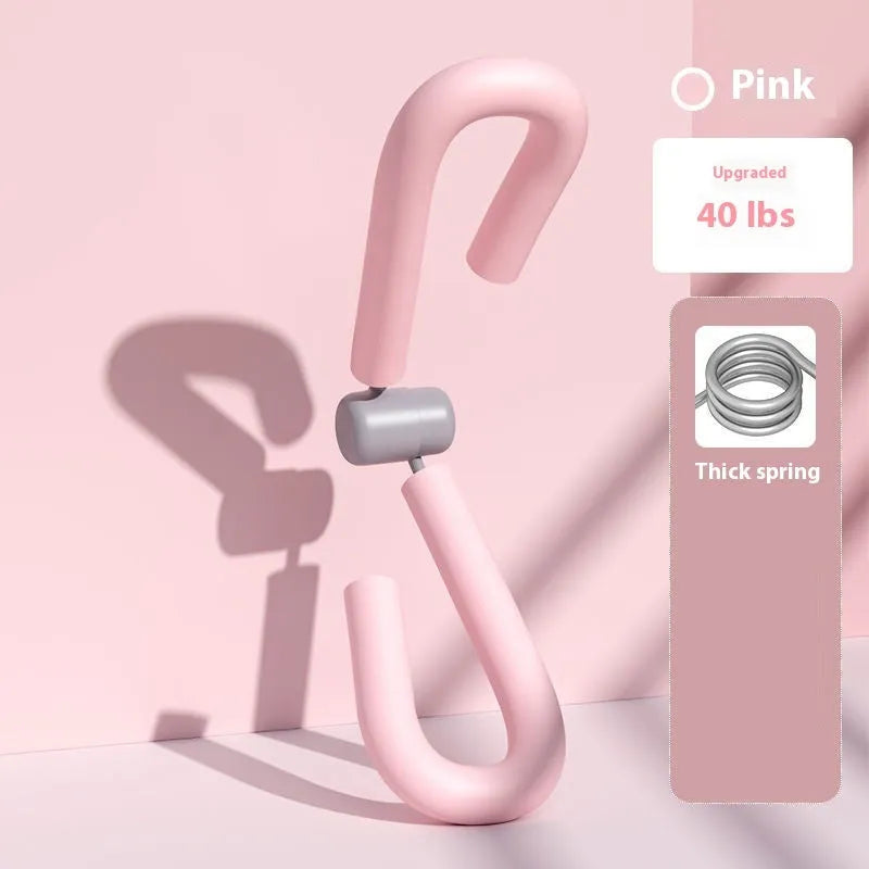 Yoga four-piece set showing leg beauty device, yoga ring, pedal tension device and figure-eight tension rope for home fitness