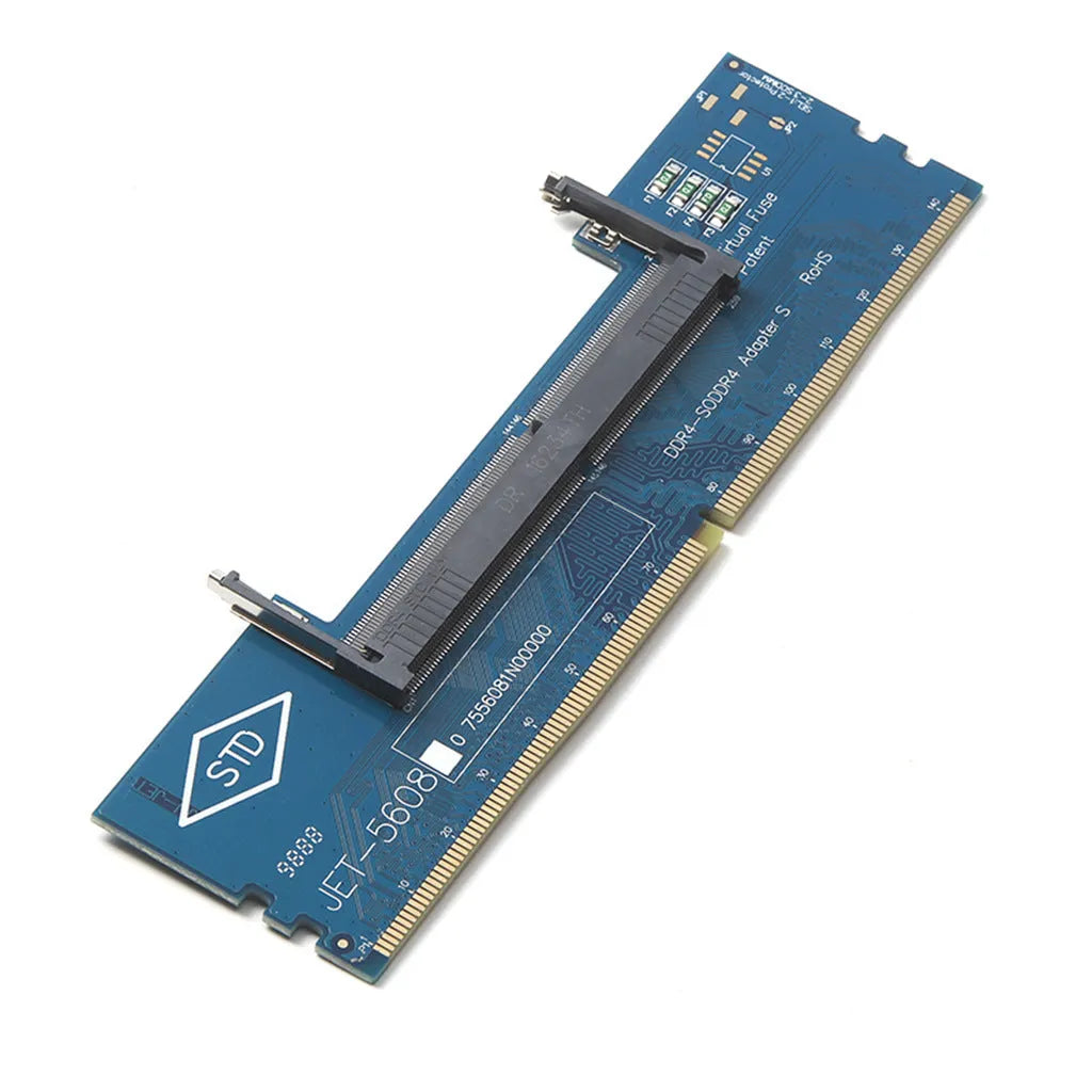 DDR4 laptop to desktop memory adapter card with electrostatic bag for testing laptop RAM on desktop PCs