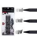 Set of six graphite sketching pencils in grades HB, 2B, 4B, 6B, 8B, and EE.