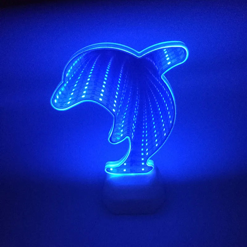 LED double-sided love tunnel light in rose red colour measuring 16cm long