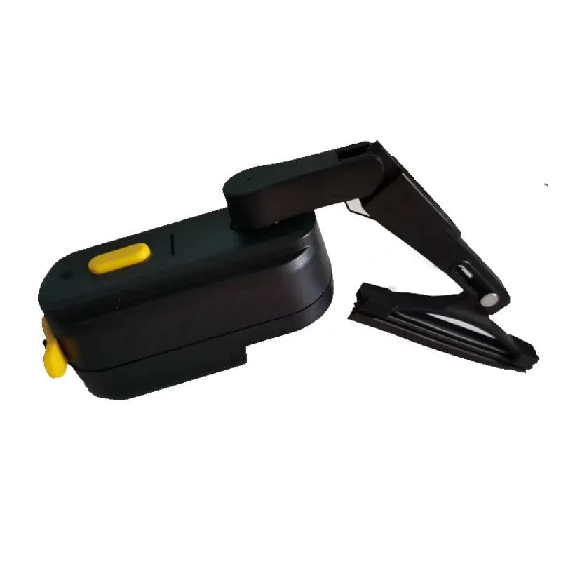 Black motorcycle helmet wiper unit with 65mm blade length for visor clearing