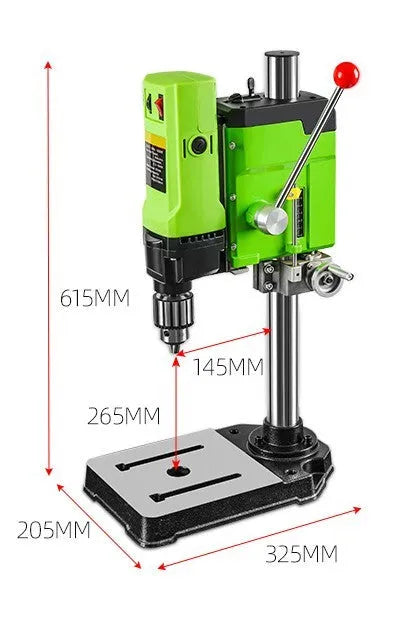 1050W mini bench drilling machine with cross bench pliers on workbench