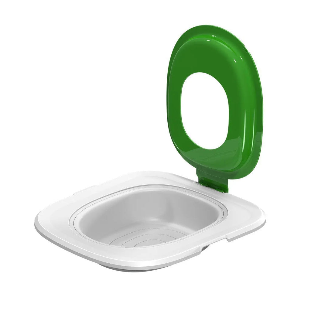 Fifth generation cat toilet training tray with removable insert in blue colour