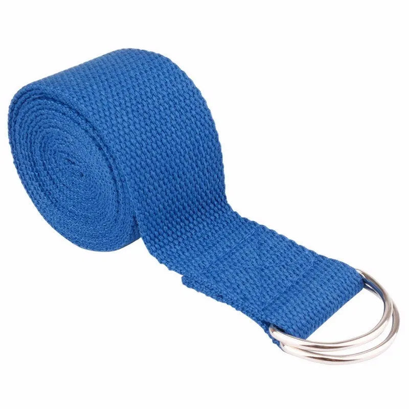 EVA yoga brick 23x15x7.5cm, non-slip yoga mat 183x61x0.6cm and cotton stretching strap 183cm set