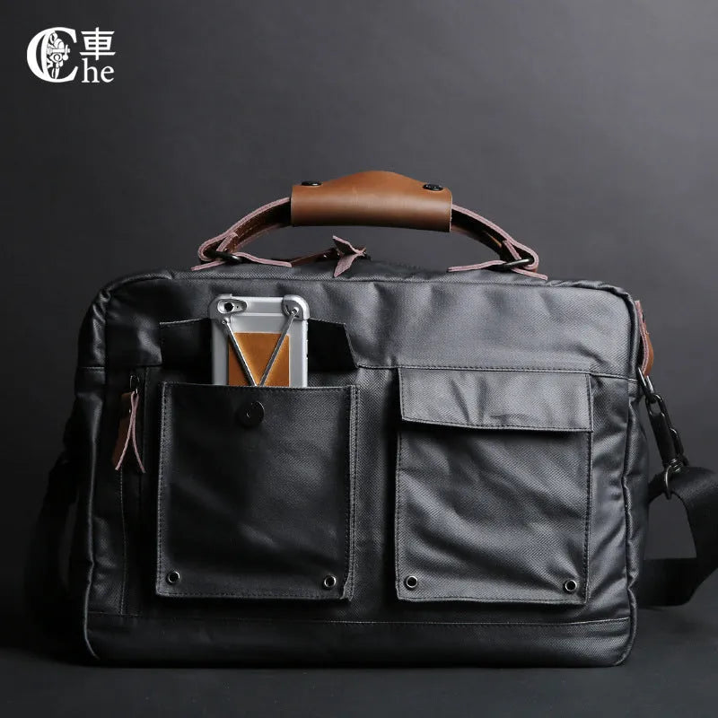 Dpark single shoulder slung laptop bag for 14/15 inch business laptops in Black, Brown, Khaki colours