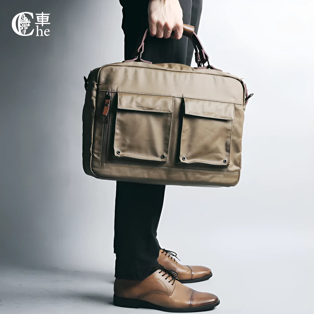 Dpark single shoulder slung laptop bag for 14/15 inch business laptops in Black, Brown, Khaki colours