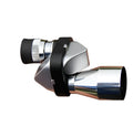 Compact aluminium alloy 8x20 monocular telescope with folded rubber eye cup on a canvas bag.