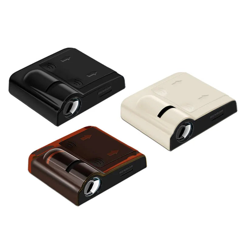 Car decorative projection lamp with ABS plastic housing measuring 6.5cm by 6.3cm