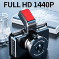 3-inch car DVR camera with dual lens system for front and rear vehicle recording