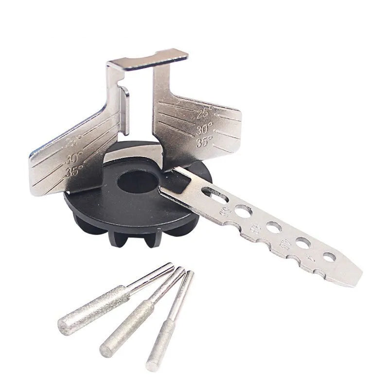 Silver metal electric chain grinder for band saw blades with 100 teeth