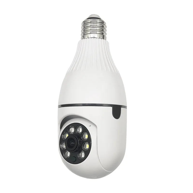 Minions colour wireless surveillance camera with wide-angle lens on white background