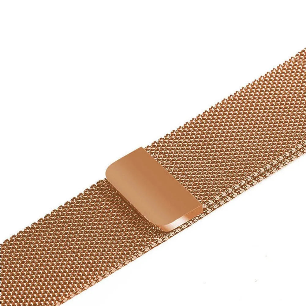 Stainless steel watch strap in silver colour for 38mm to 44mm watches with 22mm lug width