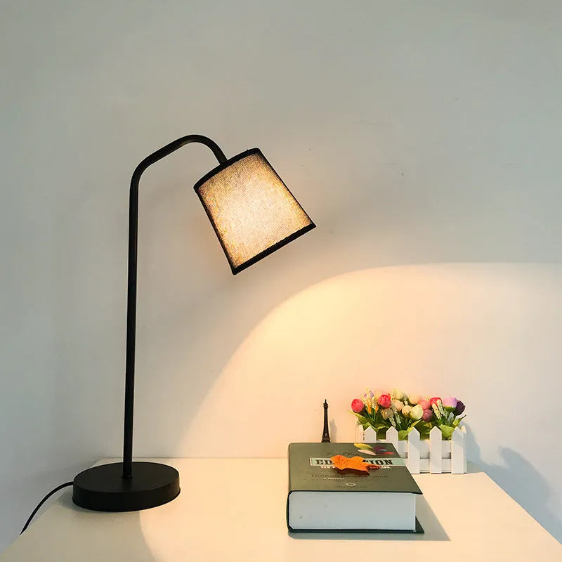 Nordic design LED desk lamp with eye protection in multiple style options including solid wood and bendable arms
