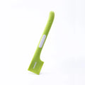 Green pet feeding spoon with long handle for canned cat and dog food