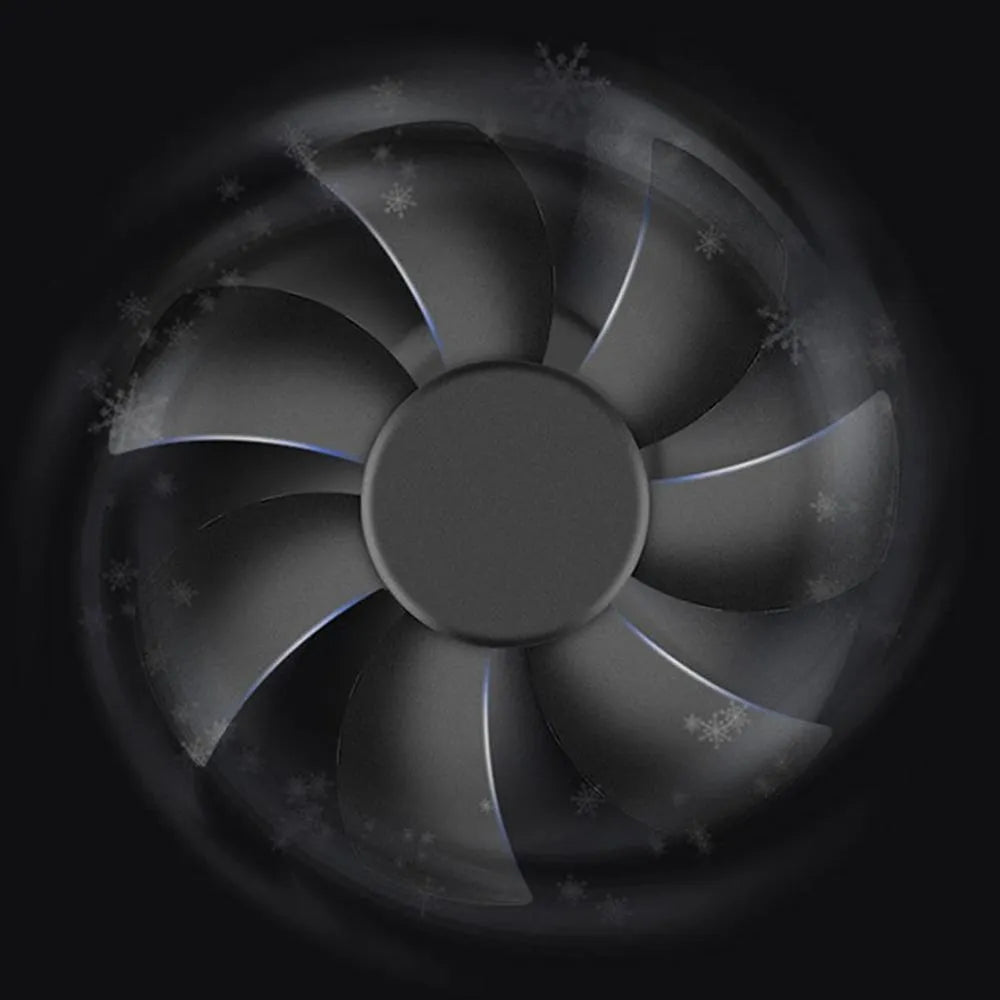 Mini heater home with 2 second heat, 7 blade vortex wind wheel, touch control, Black or White EU plug.