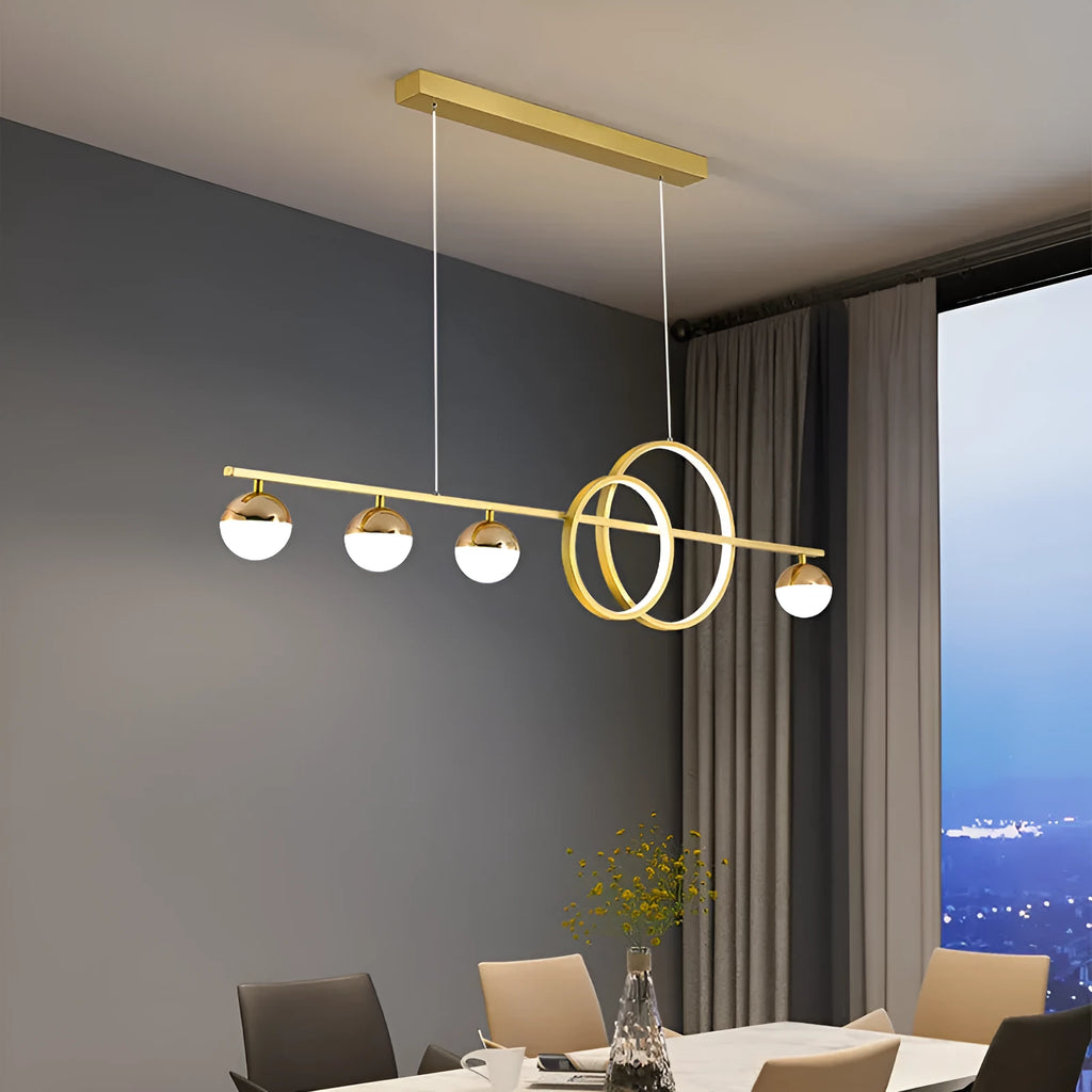 Rectangular black aluminium LED ceiling light with remote control on a white ceiling