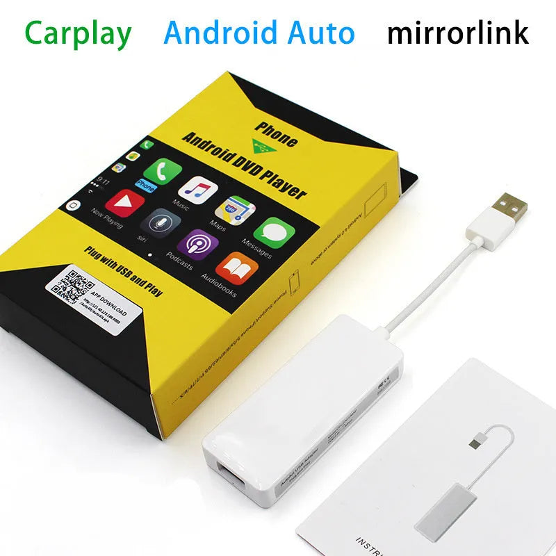 Android Car Navigation CarPlay Module adapter for wireless smartphone connectivity in vehicles