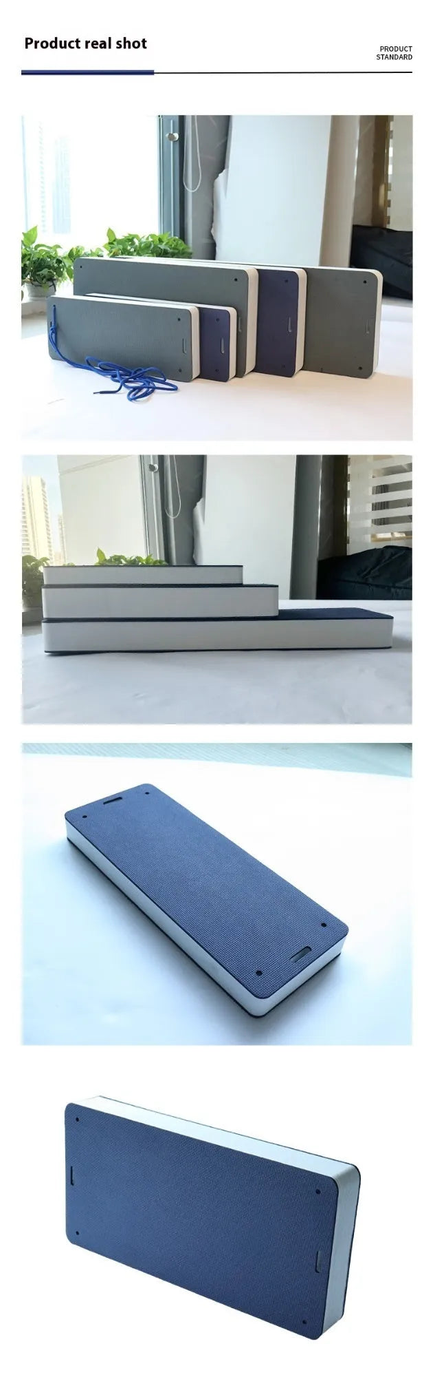 Thickened blue EVA foam marine bumper fender for boat hull protection against collisions.