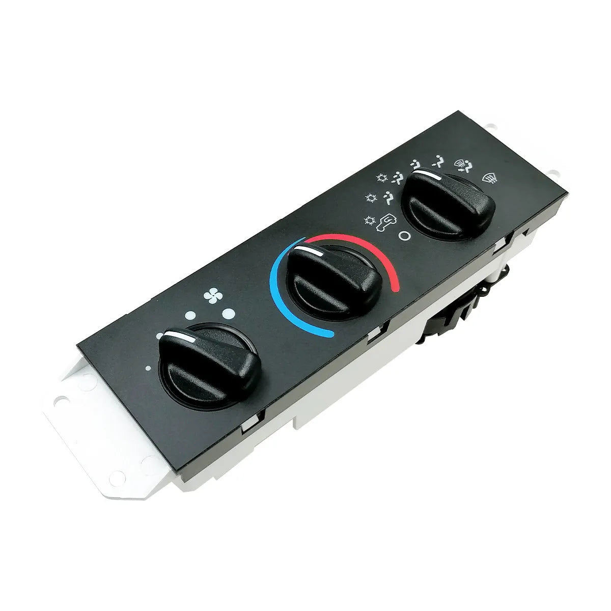Black Jeep Wrangler air conditioning control panel replacement part, OE 55056558AA.