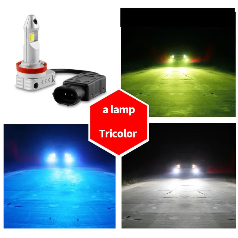 Universal LED fog lamp bulb with aluminium housing for cars and motorcycles