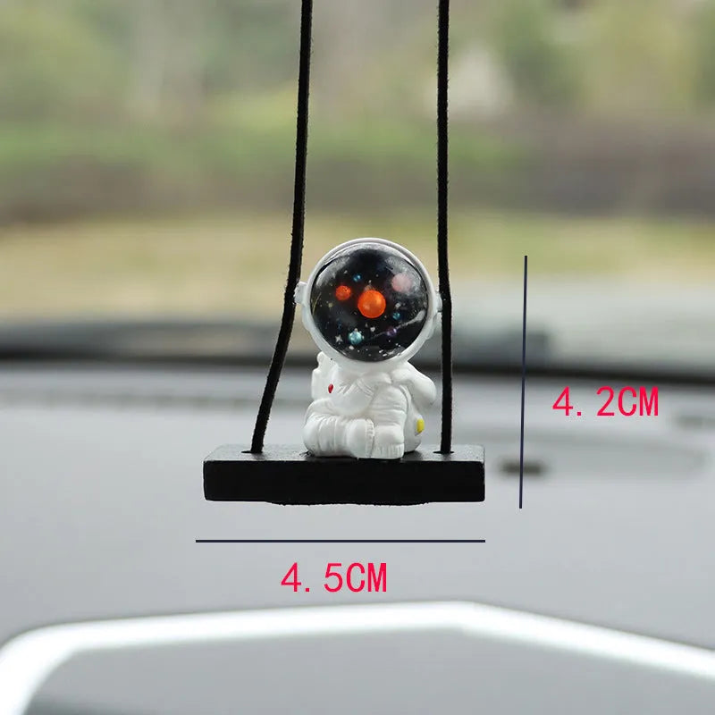 Cartoon astronaut resin pendant for car decoration with five design options