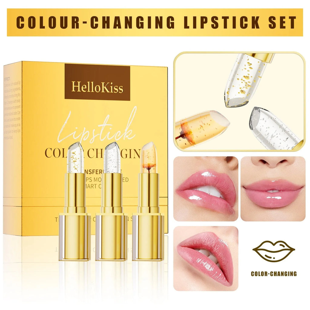 Gilding warm colour-changing lipstick with anti-smudge formula in standard 3.5g size