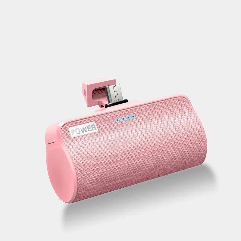 Creative universal power bank in black, green, pink or white colours with 3000mAh capacity