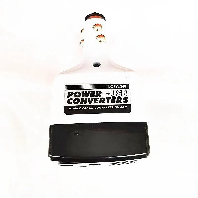 011C car power supply transformer with cigarette lighter plug and USB charging interface