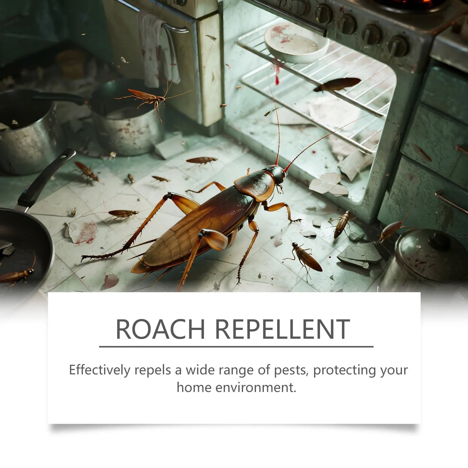 Indoor kitchen cockroach killer bait sticker traps with adhesive glue and bait inserts