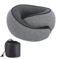 U-shaped memory foam neck pillow in modern simplicity style with storage bag