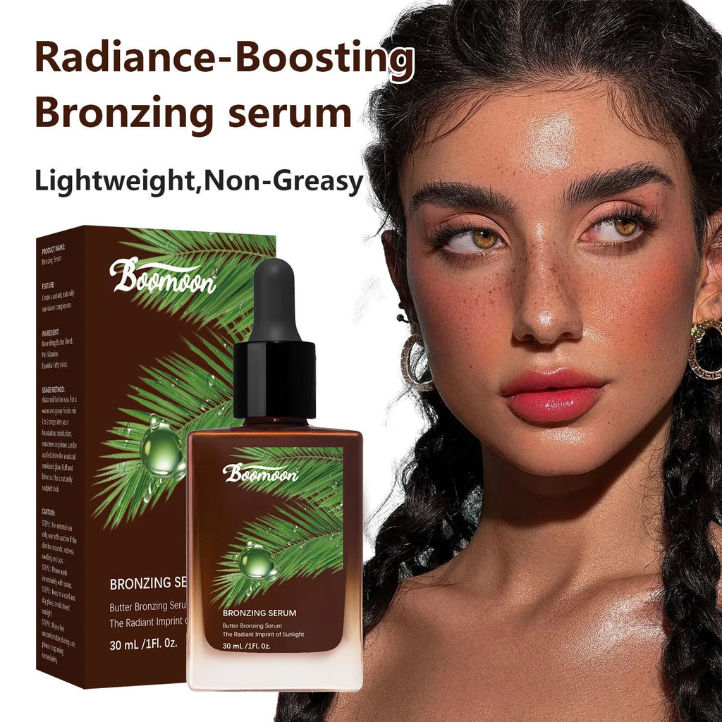 Bronze black nursing care solution in 101mm tall 30ml bottle for tanning moisturising