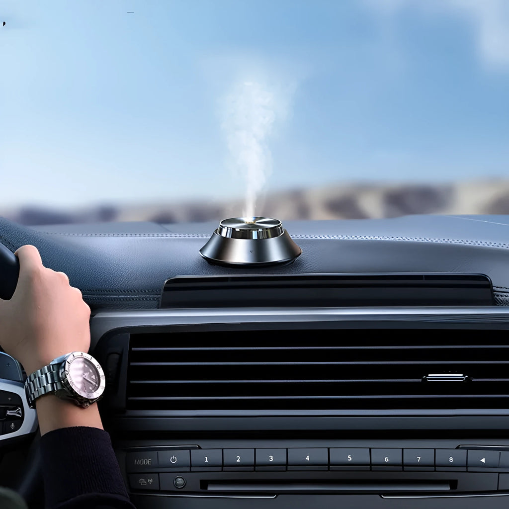 Black butterfly design car aromatherapy air purifier with USB cable and 50 ml essential oil bottle