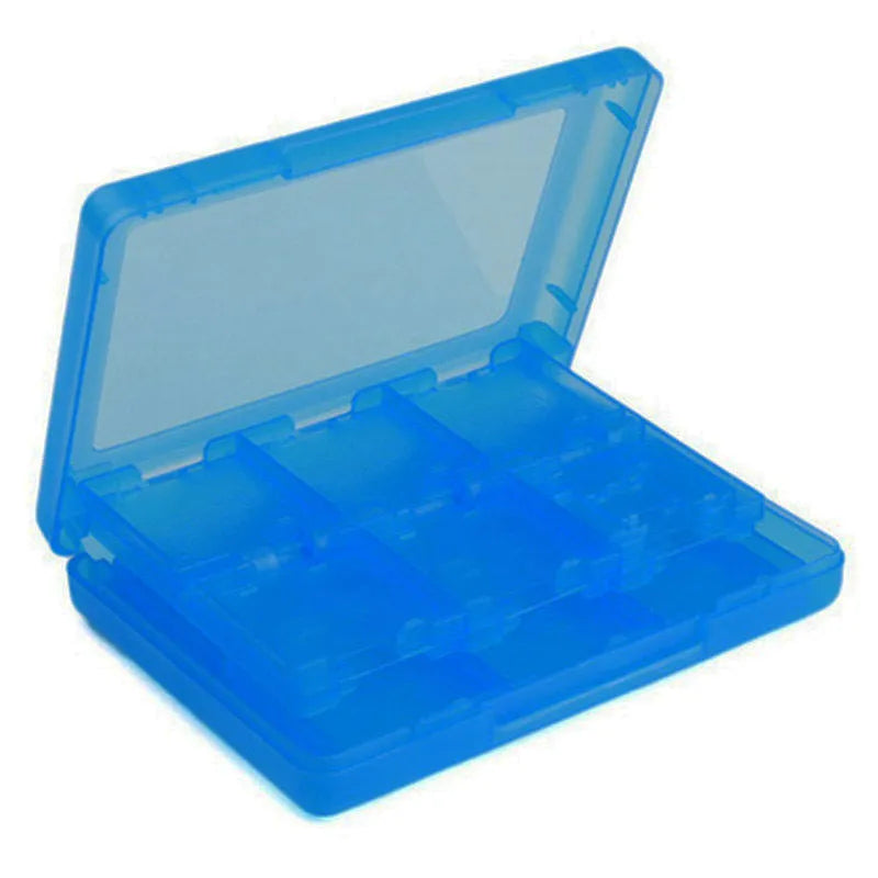 NDS 3DS game card storage box holding multiple cartridges in black PP plastic case