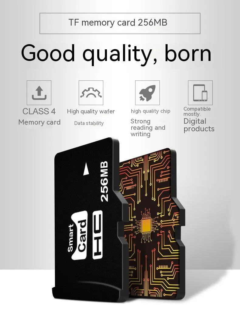 256MB TF memory card with gift packaging for digital devices