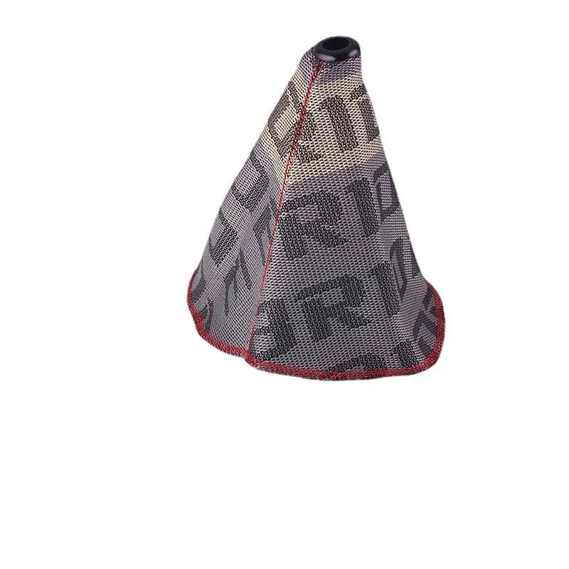 Canvas dust cover for a racing bucket seat showing Bride flag graphic