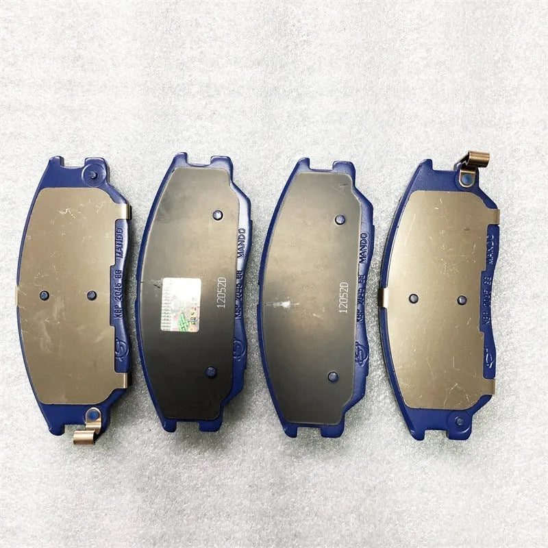 Brake pad metal accessories kit for Aiteng Kyron Rester vehicles including brackets and mounting hardware