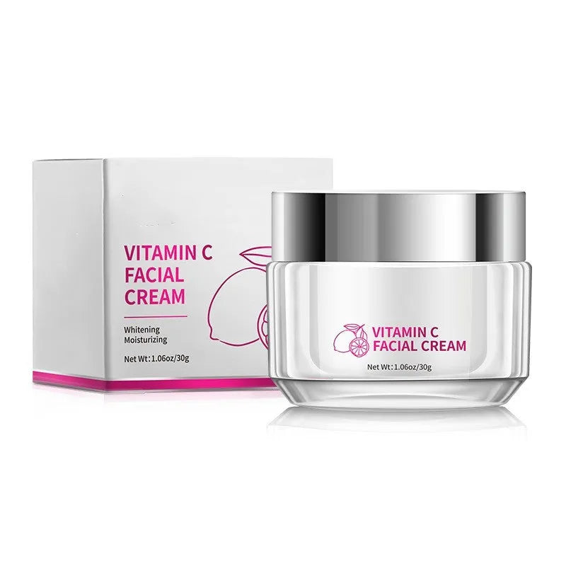 30g jar of Vitamin C face cream for universal skin types.