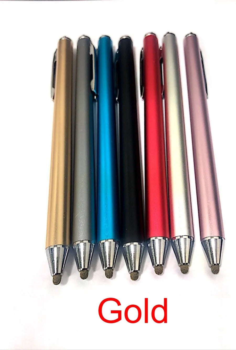 Metal housing digital stylus with fine head for touchscreen drawing without charging