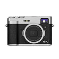 Black or brown 5K HD digital camera with optical viewfinder and 2.88-inch screen