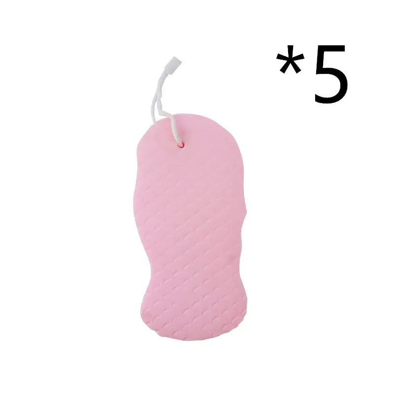 White 3D fish scale pattern bath sponge ball with hanging loop on a grey background.