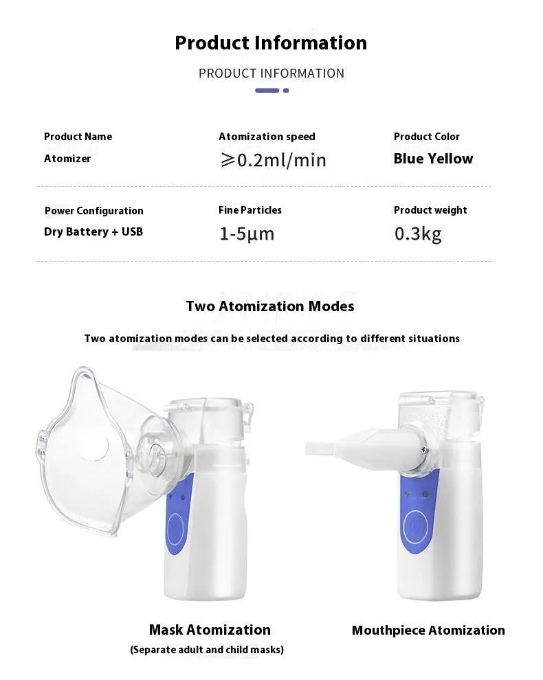 Household USB handheld spray machine with columnar plastic design and water tank