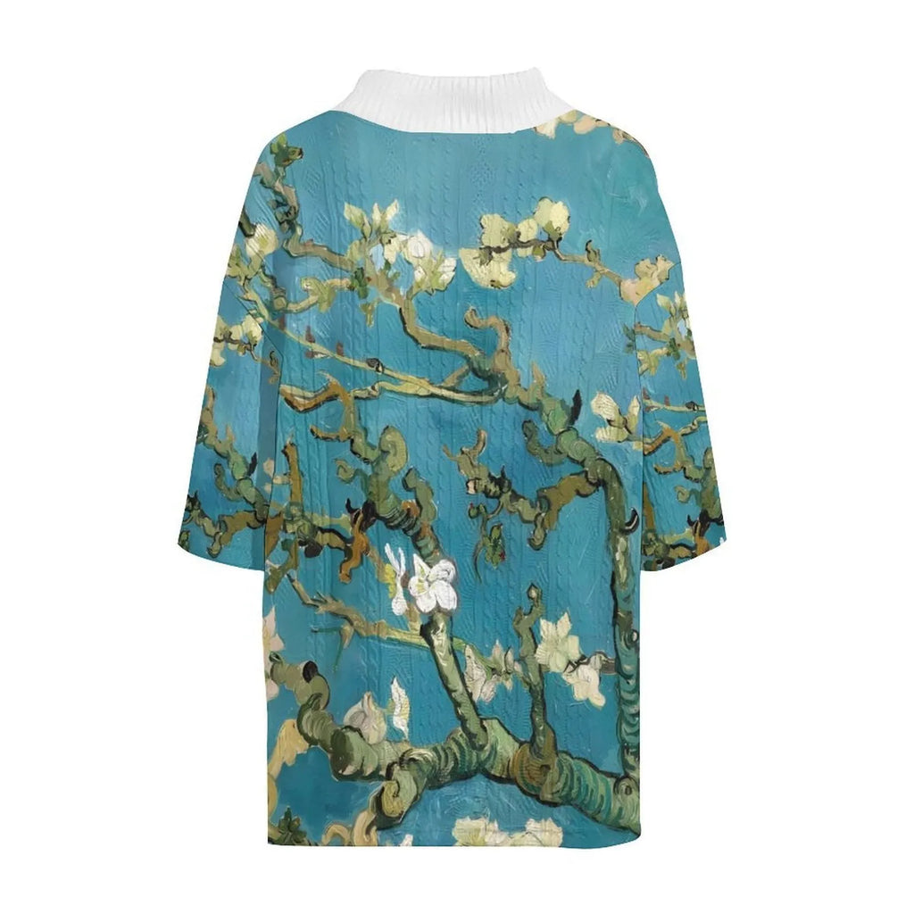 Men's peacock blue 3D printed polyester shorts suit with T-shirt top and matching knitted leisure shorts