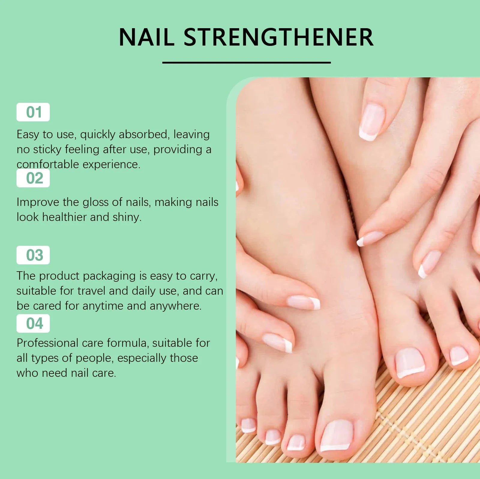 30ml nail nursing solution bottle with integrated brush applicator for gentle daily cleaning