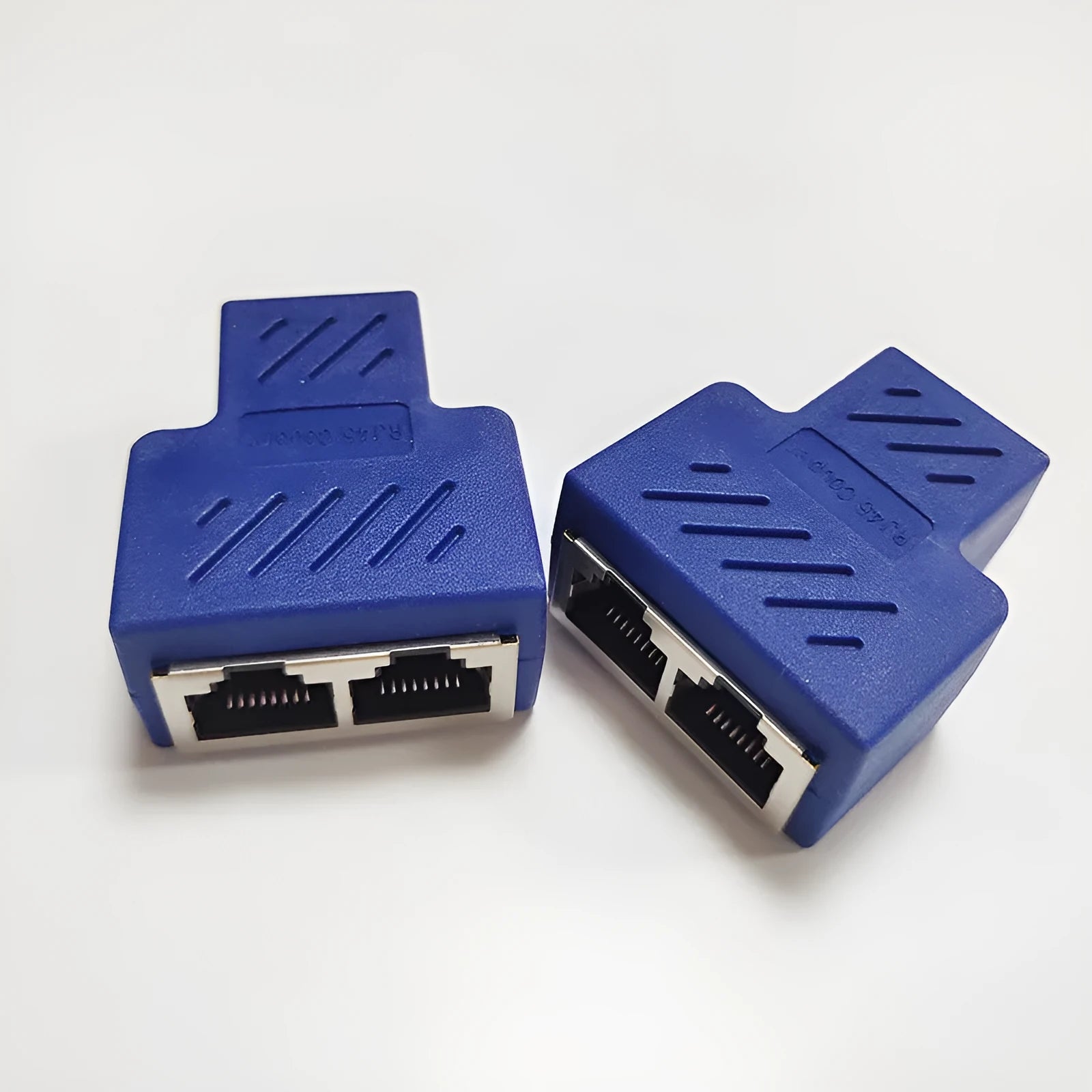 RJ45 network cable splitter tee adapter in multiple colours for Ethernet distribution