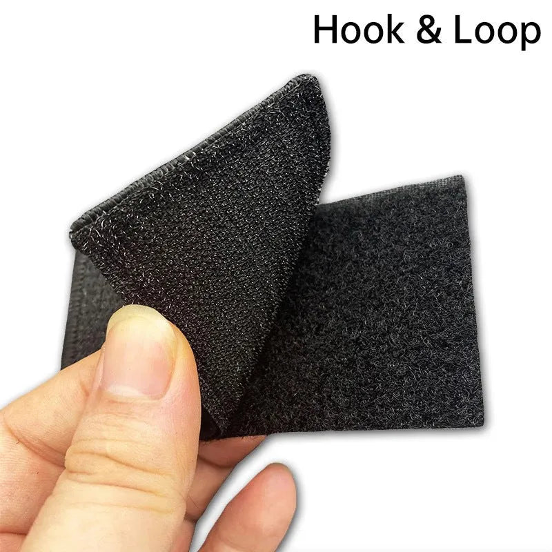 Outdoor embroidered fabric badge with Velcro strip backing in multiple colour variations