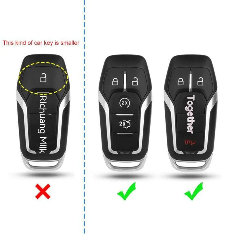 Plastic protective shell for a car key remote, shown in single-shell and buckle-closure style options.