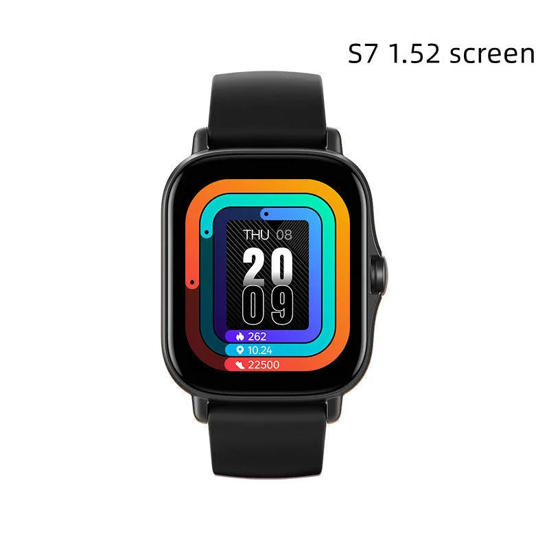 GT20 smartwatch with 1.75 inch touch screen, alloy case and silicone strap showing heart rate and call features