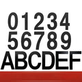 Black stainless steel sticky adhesive house number sign showing the digit 5, 7.5cm tall.