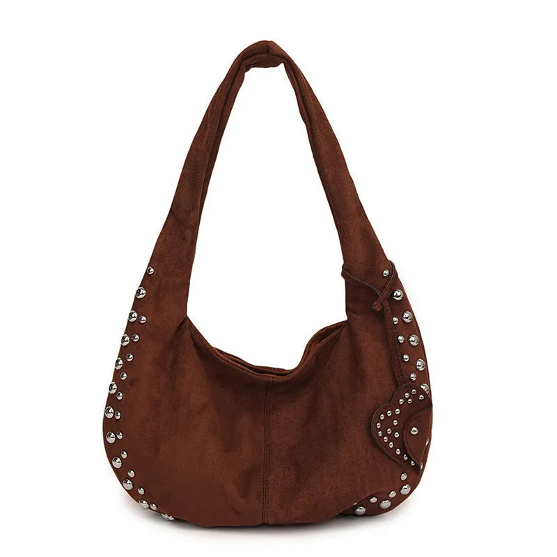 Soft plush strapless tote handbag for women in retro style, shown in available colours.