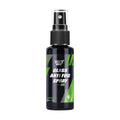 Car antifog spray bottle in 100ml, 50ml, and 30ml sizes for windscreen and mirror treatment.